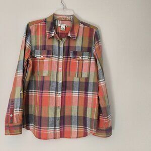 Orvis  women's long-sleeve shirt 100% linen size M